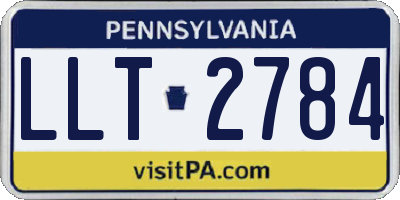 PA license plate LLT2784