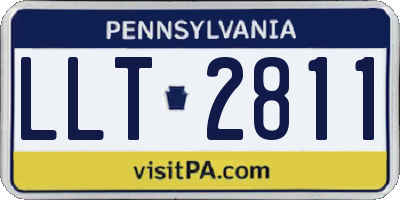 PA license plate LLT2811