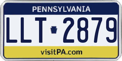 PA license plate LLT2879