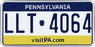 PA license plate LLT4064