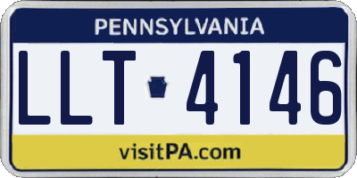 PA license plate LLT4146