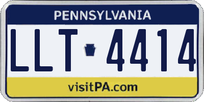 PA license plate LLT4414