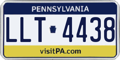 PA license plate LLT4438