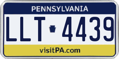 PA license plate LLT4439