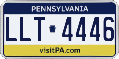 PA license plate LLT4446