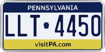 PA license plate LLT4450