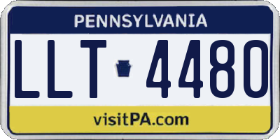 PA license plate LLT4480
