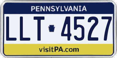 PA license plate LLT4527