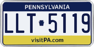 PA license plate LLT5119