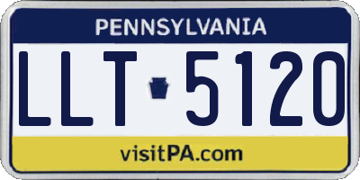 PA license plate LLT5120