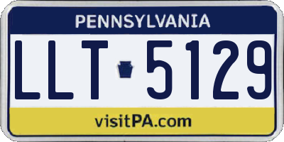 PA license plate LLT5129