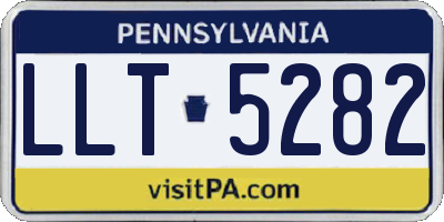 PA license plate LLT5282