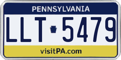 PA license plate LLT5479