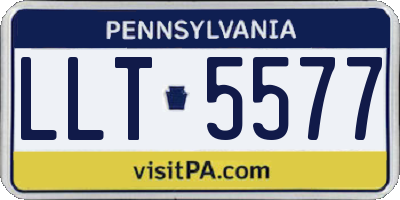 PA license plate LLT5577