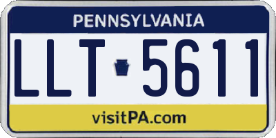 PA license plate LLT5611