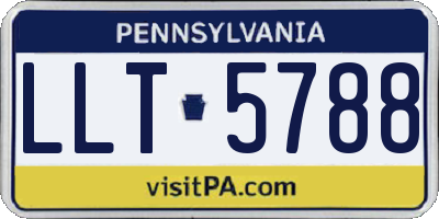PA license plate LLT5788