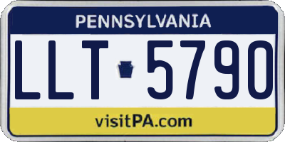PA license plate LLT5790
