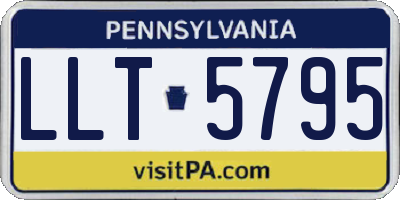 PA license plate LLT5795