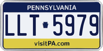 PA license plate LLT5979