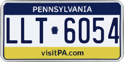 PA license plate LLT6054
