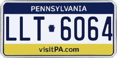 PA license plate LLT6064