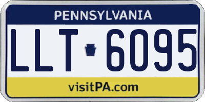 PA license plate LLT6095