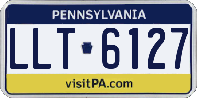 PA license plate LLT6127