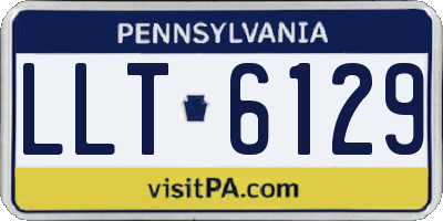 PA license plate LLT6129