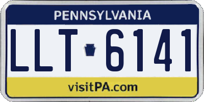 PA license plate LLT6141