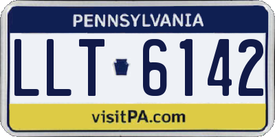 PA license plate LLT6142