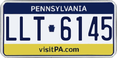 PA license plate LLT6145