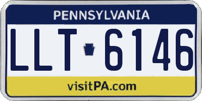 PA license plate LLT6146