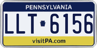 PA license plate LLT6156