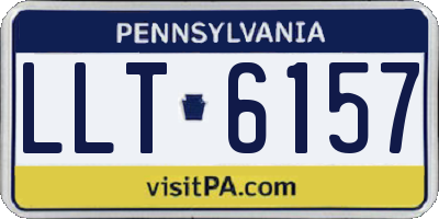 PA license plate LLT6157