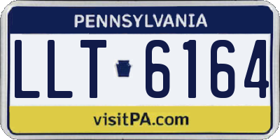 PA license plate LLT6164