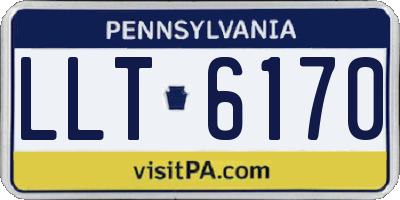 PA license plate LLT6170
