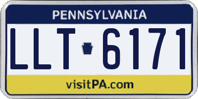 PA license plate LLT6171