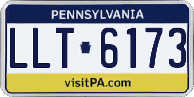 PA license plate LLT6173