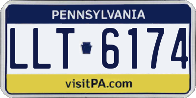 PA license plate LLT6174