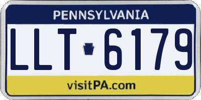 PA license plate LLT6179