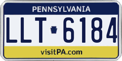 PA license plate LLT6184