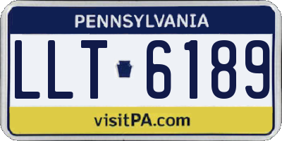 PA license plate LLT6189