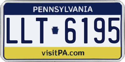 PA license plate LLT6195