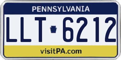 PA license plate LLT6212