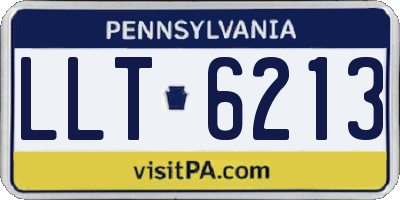 PA license plate LLT6213
