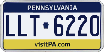 PA license plate LLT6220