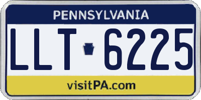 PA license plate LLT6225