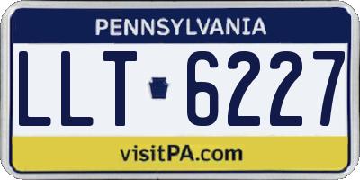 PA license plate LLT6227