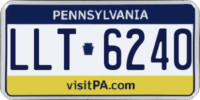 PA license plate LLT6240
