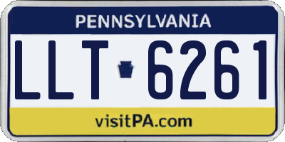 PA license plate LLT6261
